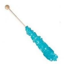 Blue Raspberry Crystal Candy Sticks - 1 piece